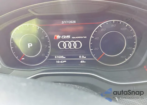 2019 Audi Sq5 3.0T Premium z USA, uszkodzony, nr VIN WA1C4AFYXK2124573